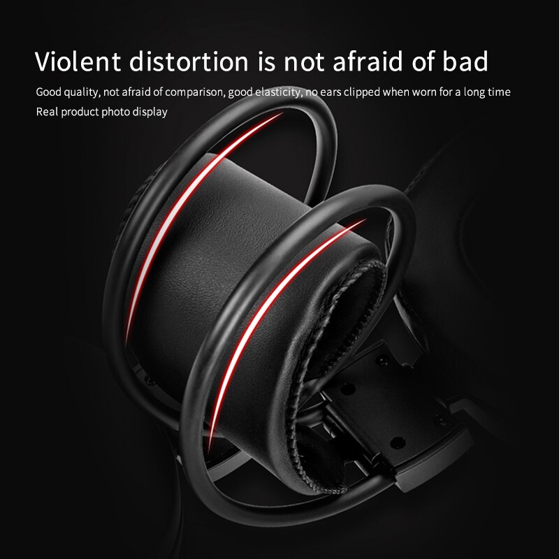 7.1 Stereo LED Gaming Headset For Laptop, Over Ear Wired Gamer Headphone with Microphone PC Computer Phone Tablet Helmet