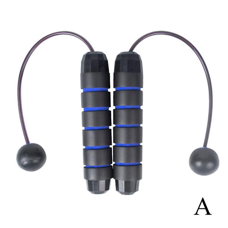 Home Gym Exercise Equipment Skip Rope Crossfit Cordless Jump Ropes Fitness Workout Jumping Training Calorie Consumption: Blue