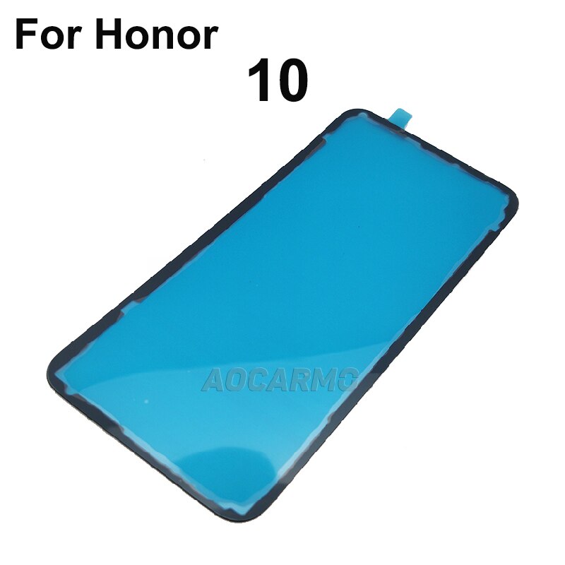 Aocarmo cámara trasera sombreado almohadilla de esponja y Marco trasero cubierta de batería adhesivo puerta trasera pegatina cinta de pegamento para Huawei Honor 10