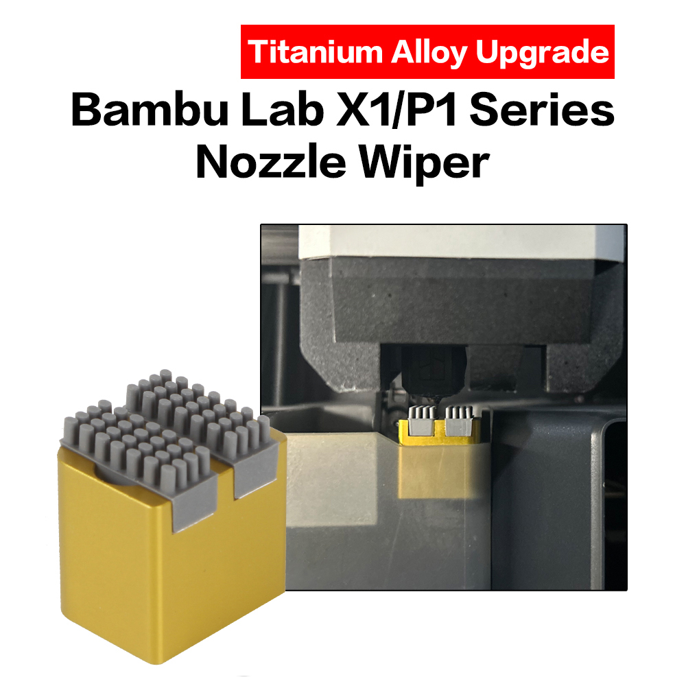 For bambulab P1S X1 Series nozzle silicone wiper Nozzles Brush Hotbed Mounted Scrubbers for Bambu lab Cleaning Tool 3D Printer
