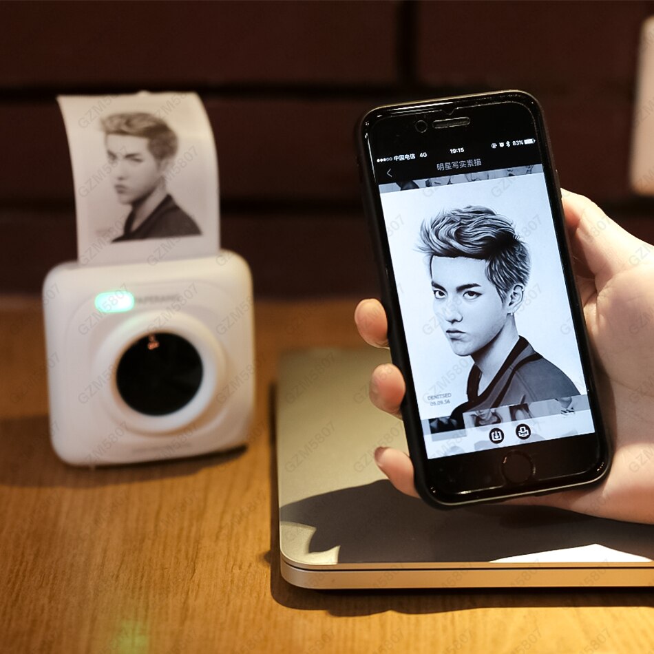 Pocket Printer Mini Mobile Photo Printer Bluetooth Portable Handheld thermal Printer for Android iOS Phones A6 Pocket Printers