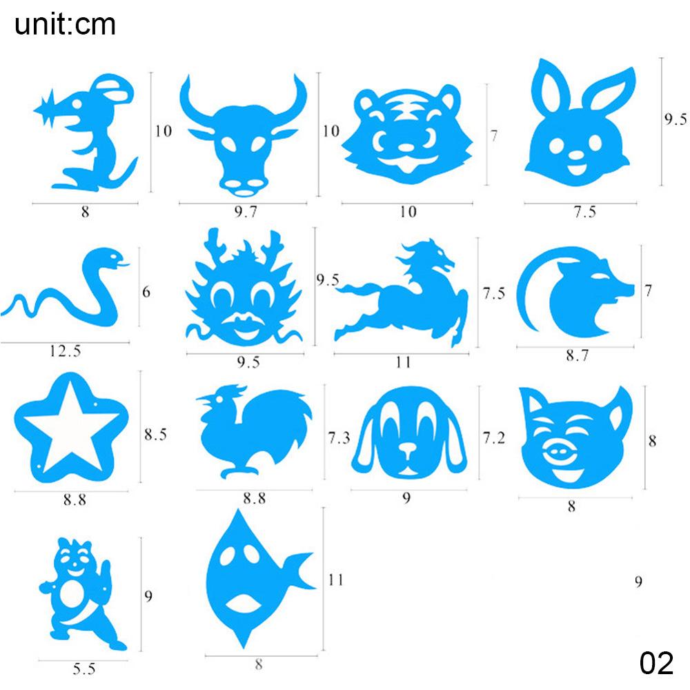 Salon DIY Hairstyling Hair Tattooing Template Hair Trimmer Carved Coloring Pattern Stencil Dye Coating Board Rookie: 02