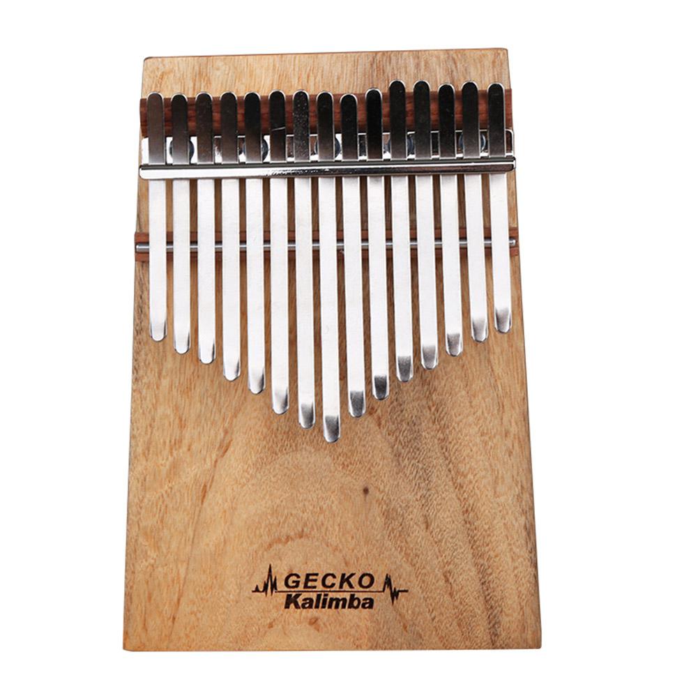 GECKO 15 Key Kalimba Thumb Piano G Tone Mbira Keyboard Instrument + Tune Hammer Camphor Wood Kalimba Musical Instrument K15CAP: Default Title