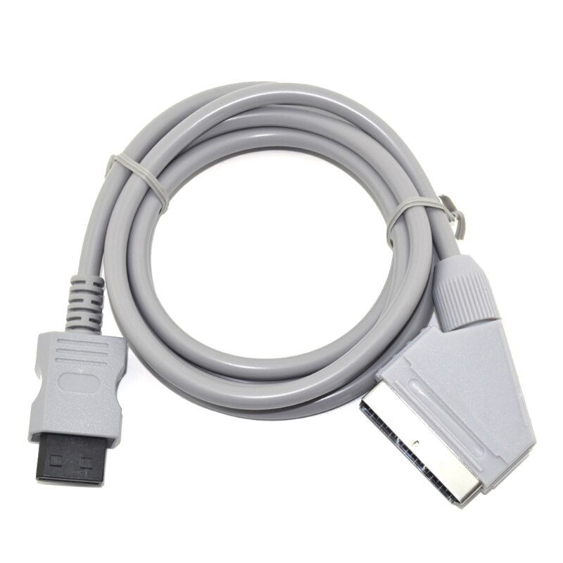 Câble pour TV vidéo Scart rvb, cordon AV, 1.8m, Compatible avec Wii wii-u, jeu vidéo: 1.8M-NTSC
