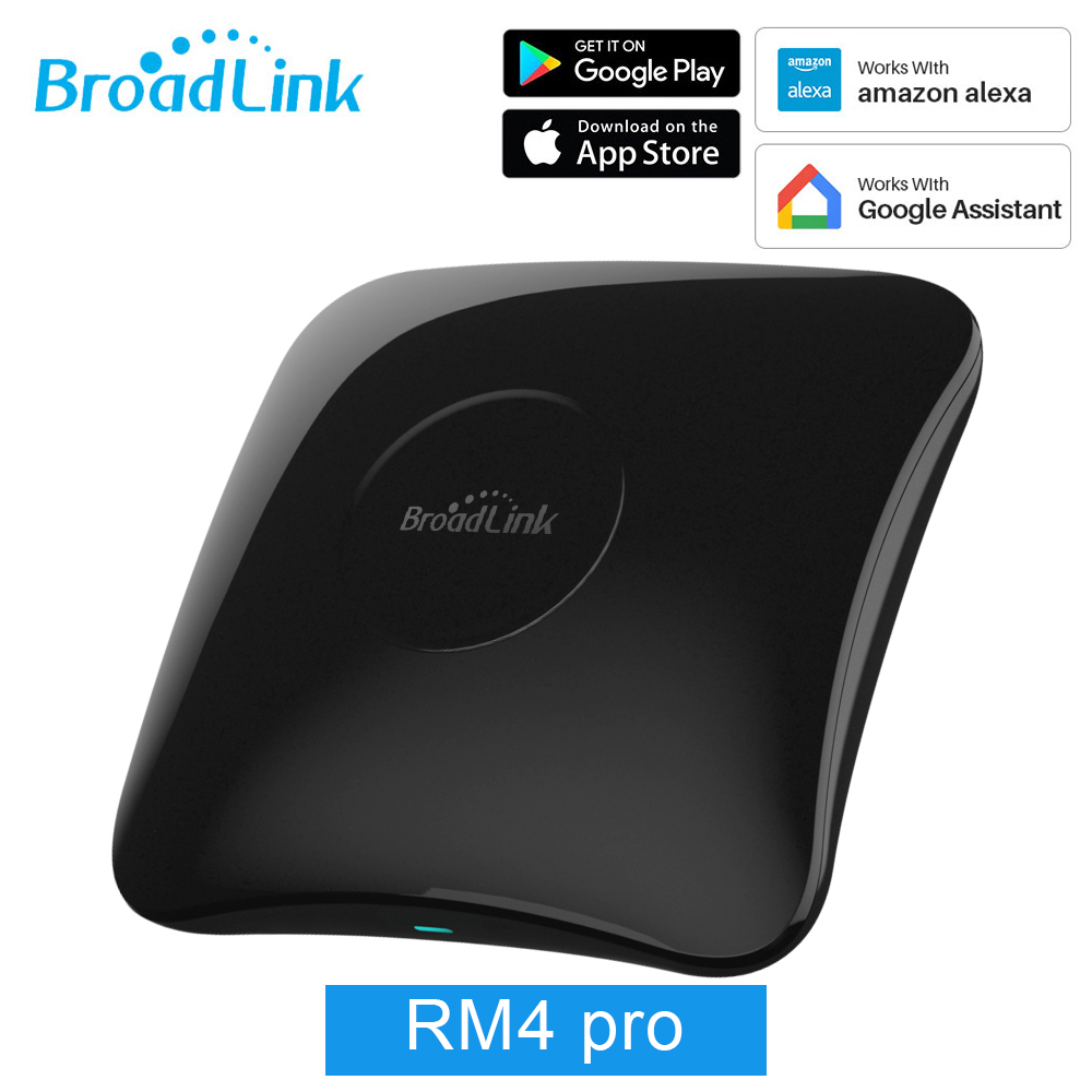 Oryginalny Broadlink RM4 Pro uniwersalny inteligentny przełącznik RF Wifi RM4Mini pilot na podczerwień czujnik HTS2 praca Alexa Google Home Assistant: Czerwony