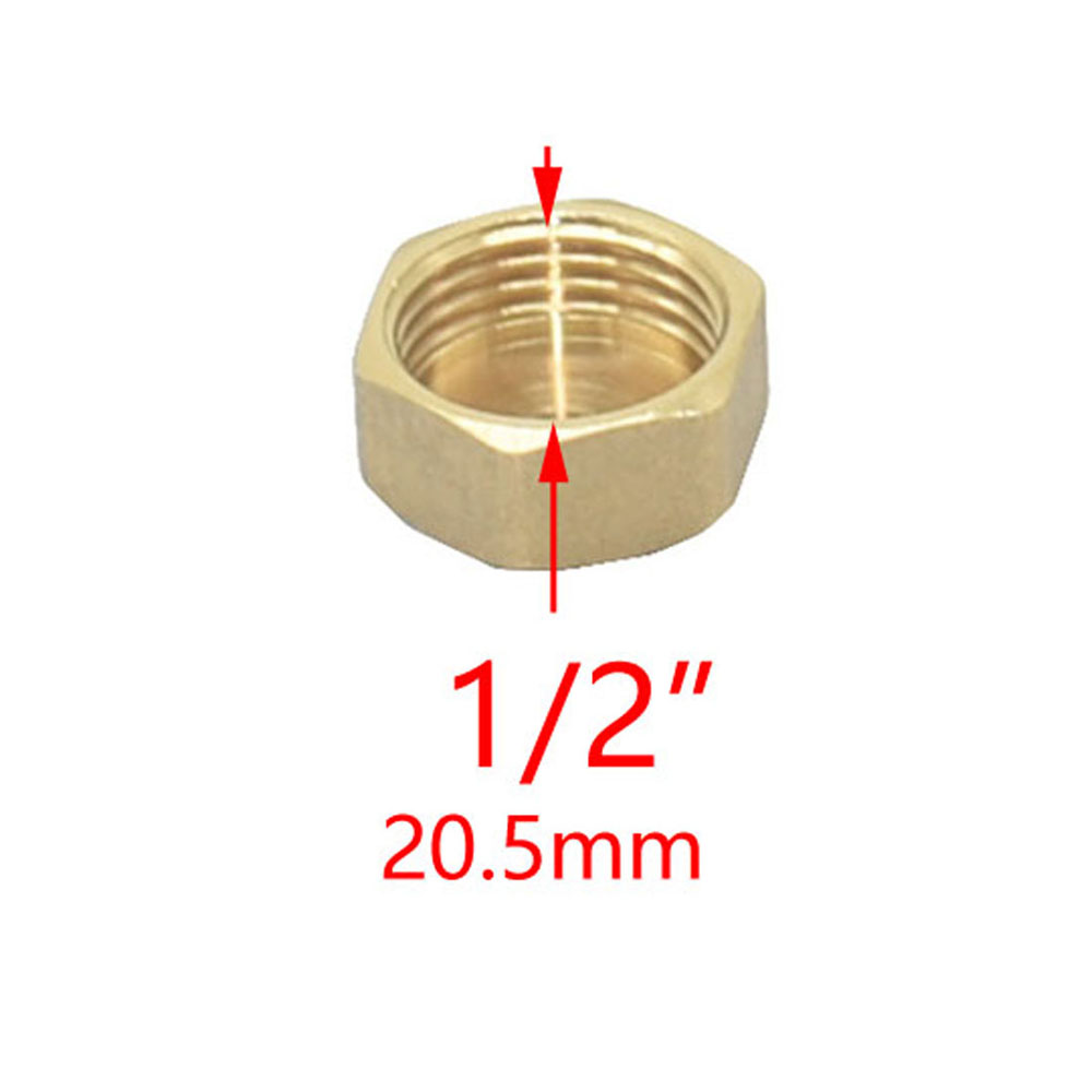 Brass Male 1/2 3/4 Inch Female Threaded End Connector Water Seal Pipe Repair Water Stop Connector Plug
