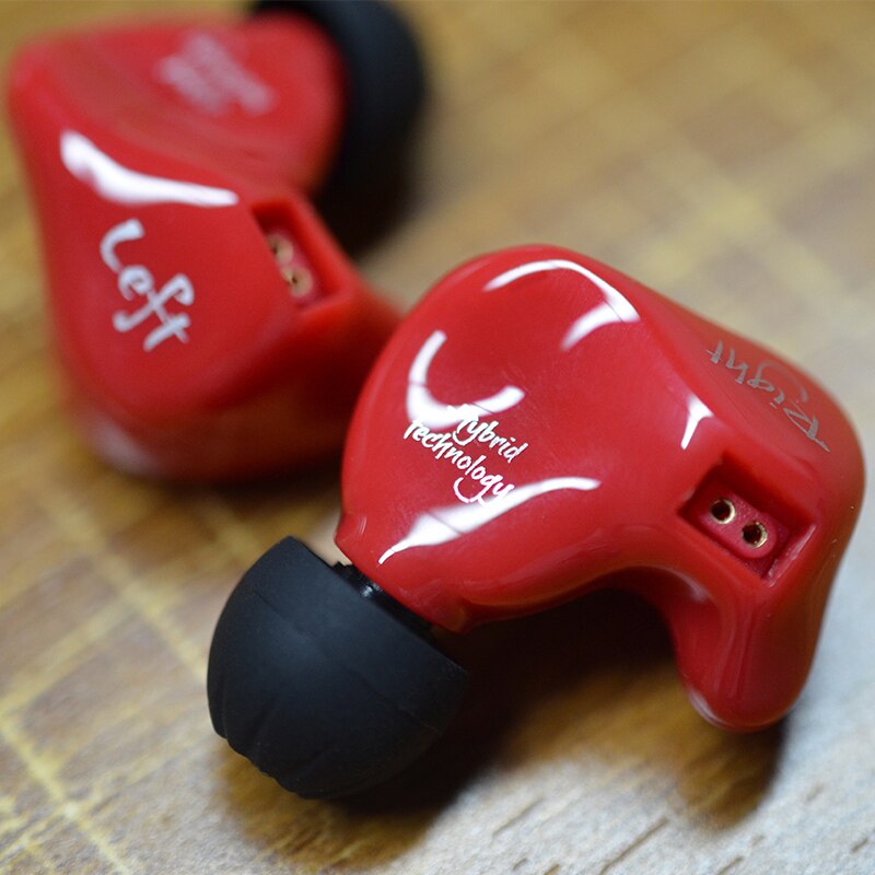 Auriculares estéreo de tecnología híbrida KZ ZS4, auriculares con armazón para Monitor, auriculares para teléfonos y música