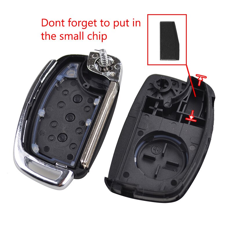 AX 3 boutons voiture non coupée étui pliant à distance clé coque étui pour Hyundai Creta I20 Tucson Elantra Santa fe Solaris ix35 ix45