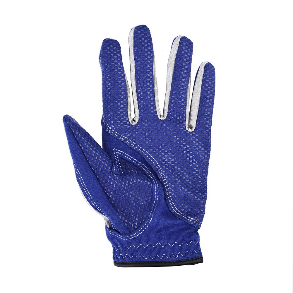 Gants de Golf homme Gant Microfibre Doux Blanc Bleu Main Gauche Anti-dérapage Antidérapant Particules Respirant Gant De Golf Directe