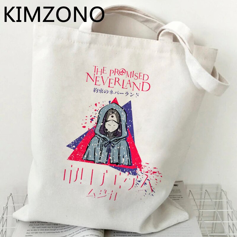 the Promised Neverland shopping bag bolsas de tela jute bag cotton bag bolsa compra ecobag bolsas ecologicas reciclaje sacolas: 54537