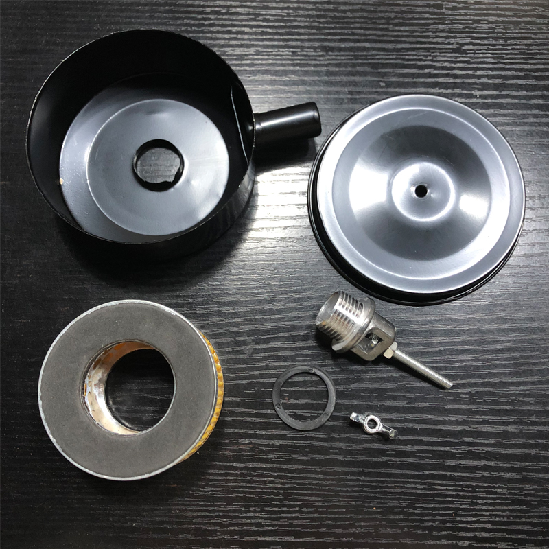 1 st 20 mm draad luchtcompressor onderdelen metalen luchtcompressor inlaatfilter geluiddemper geluiddemper