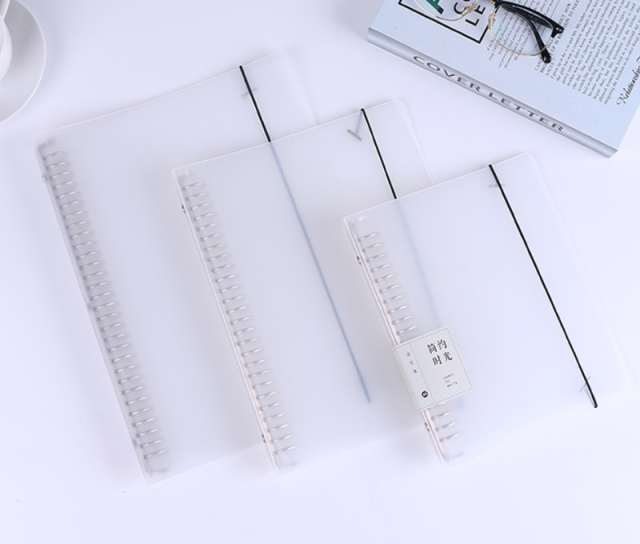 A5 B5 Loose Leaf Notebook Refill 60 Sheets Kawaii Spiral Binder Index Inside Page Dot Grid Blank Connell Stationery: White loose cover / B5 26 holes