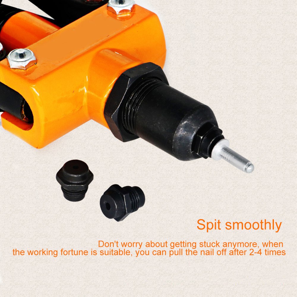 nucleo-Tirando Rivettatrice Pistola Industriale-grado Rivettatrice-Risparmio di Lavoro Utensili a Mano Doppio-tiro Sparachiodi nucleo- tirando in Alluminio Rivettatrice