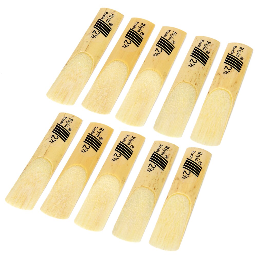 Pack 10 Stuks Altsax Saxofoon Rieten Sterkte 2.5 Riet 2 1/2 Saxofoon Rieten Sterkte 2.5 Riet