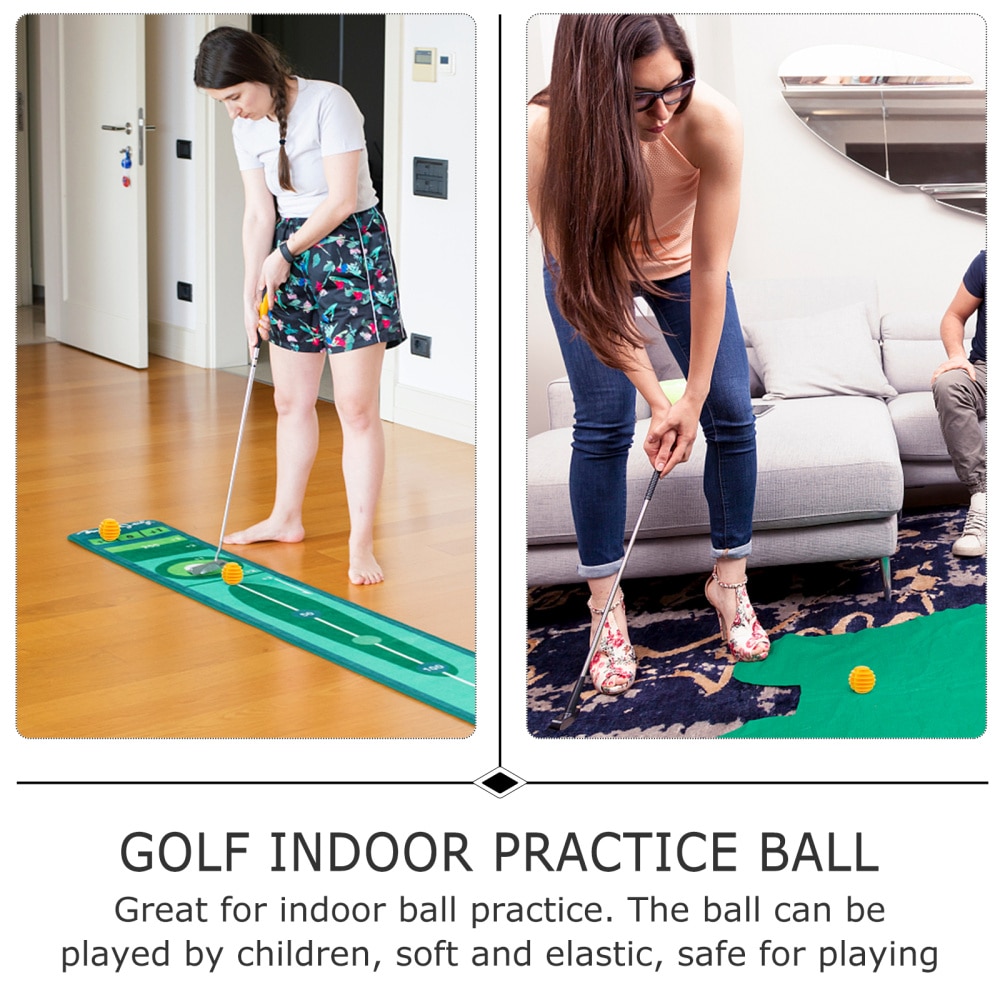 10Pcs Practice Balls Soft Stripe for Indoor Training and Playing