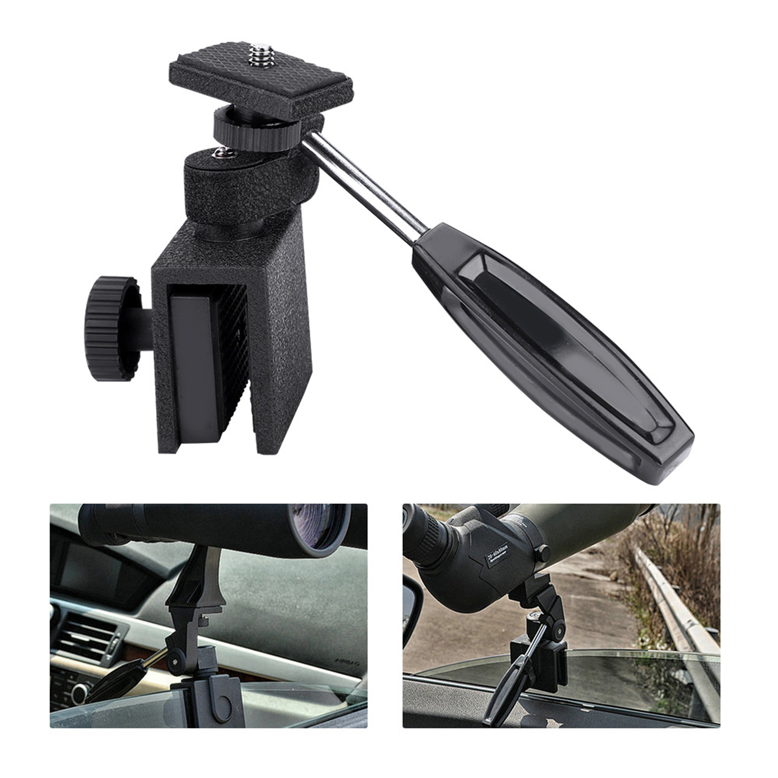 Camera Stand Vehicles Car Window Mount Holder 1/4" Thread with Handle For Camera Telescopes