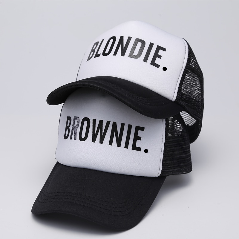 Blondie brownie baseball caps trucker mesh cap kvinder til veninder hendes kasketter bill hip-hop snapback hat gorras