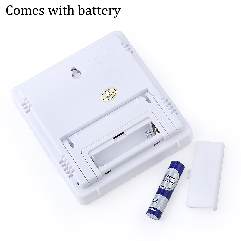 Thermomètre numérique pour Extension de cils, hygromètre électronique LCD, température, humidité, compteur de cils, horloge météo