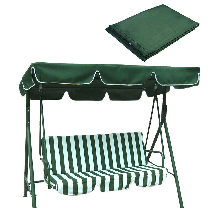 Canopy Swings Garden Courtyard Outdoor Swing Chair Hammock Summer Waterproof Roof Canopy Replacement Swing Chair Awning: Green 3-4 people