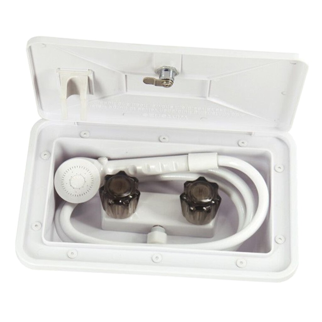 Outdoor RV Exterior Shower Box Kit for Boat Motorhome Recreational Vehicle