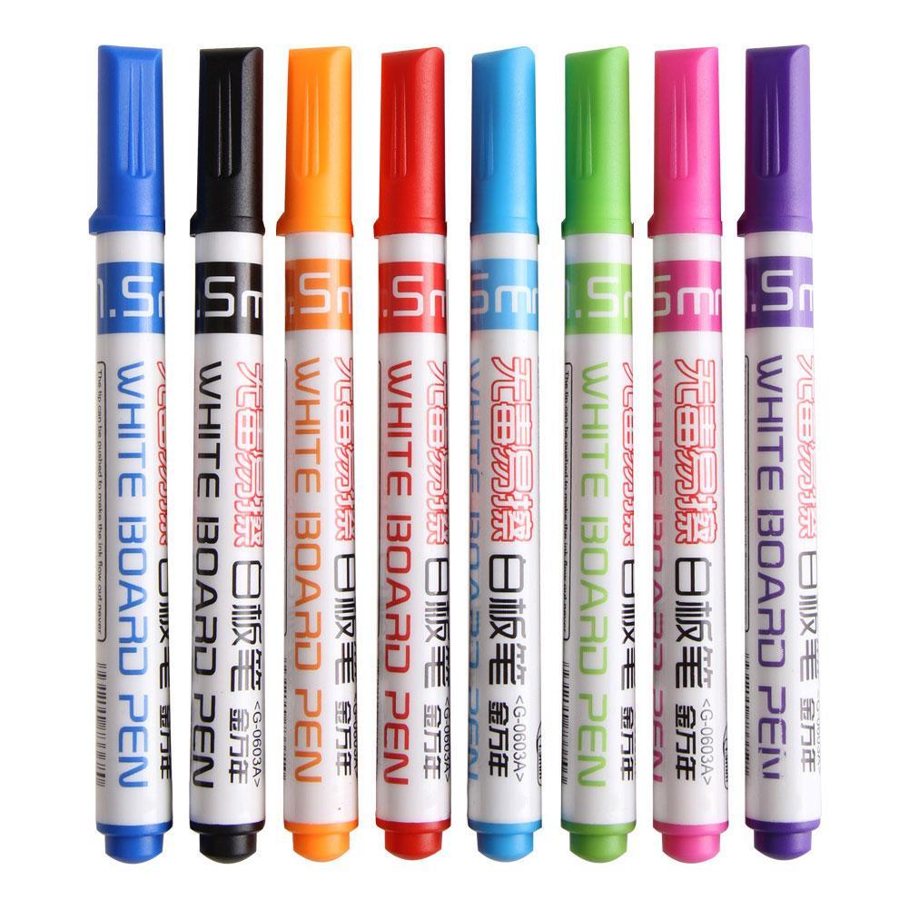 8 Stuks White Board Markers Gekleurde Niet Giftig Uitwisbare Whiteboard Marker Whiteboard Pen Voor Kinderen Graffiti Schilderij Tekening pen: Default Title