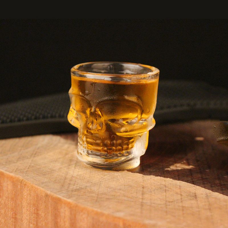 Hög praktisk nyhet glasskalle vinglas vin whiskyglas halloween dekoration