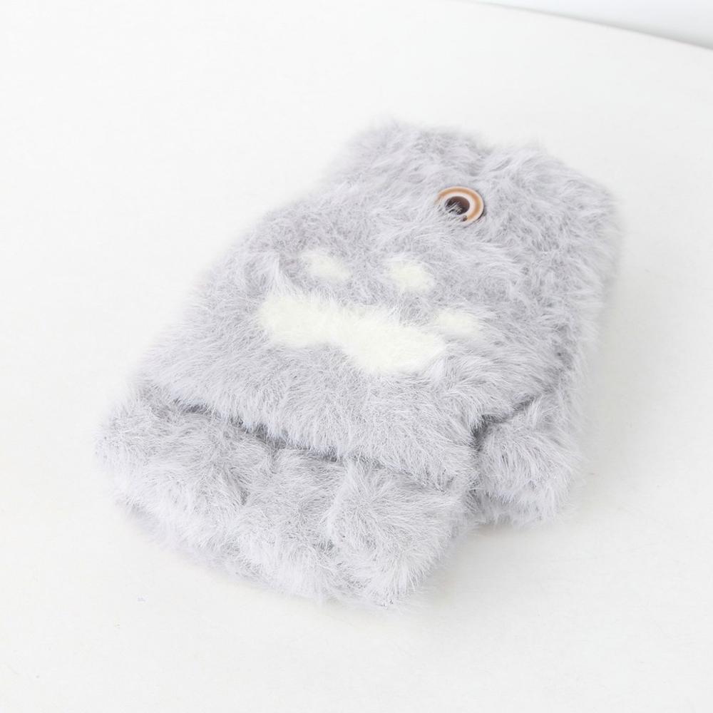 Children gloves Toddler Baby Winter Warm Knit Convertible Flip Top Cartoon Heart Mittens Gloves