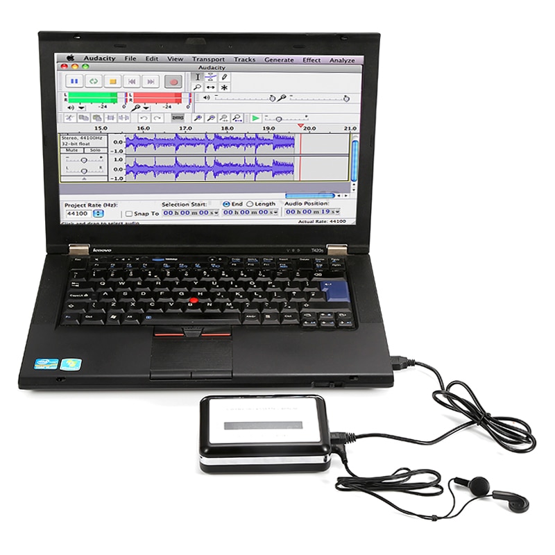 黒キャリーusbカセットキャプチャープレーヤーカセットにMP3/wav musticプレーヤーusb充電式カセットレコーダープレーヤーコンバータ