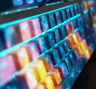 Sternenhimmel ABS Persönlichkeit mechanische Tastatur Tastenkappen Wassertransferdruck 104 Tasten Tastenkappen für FILCO