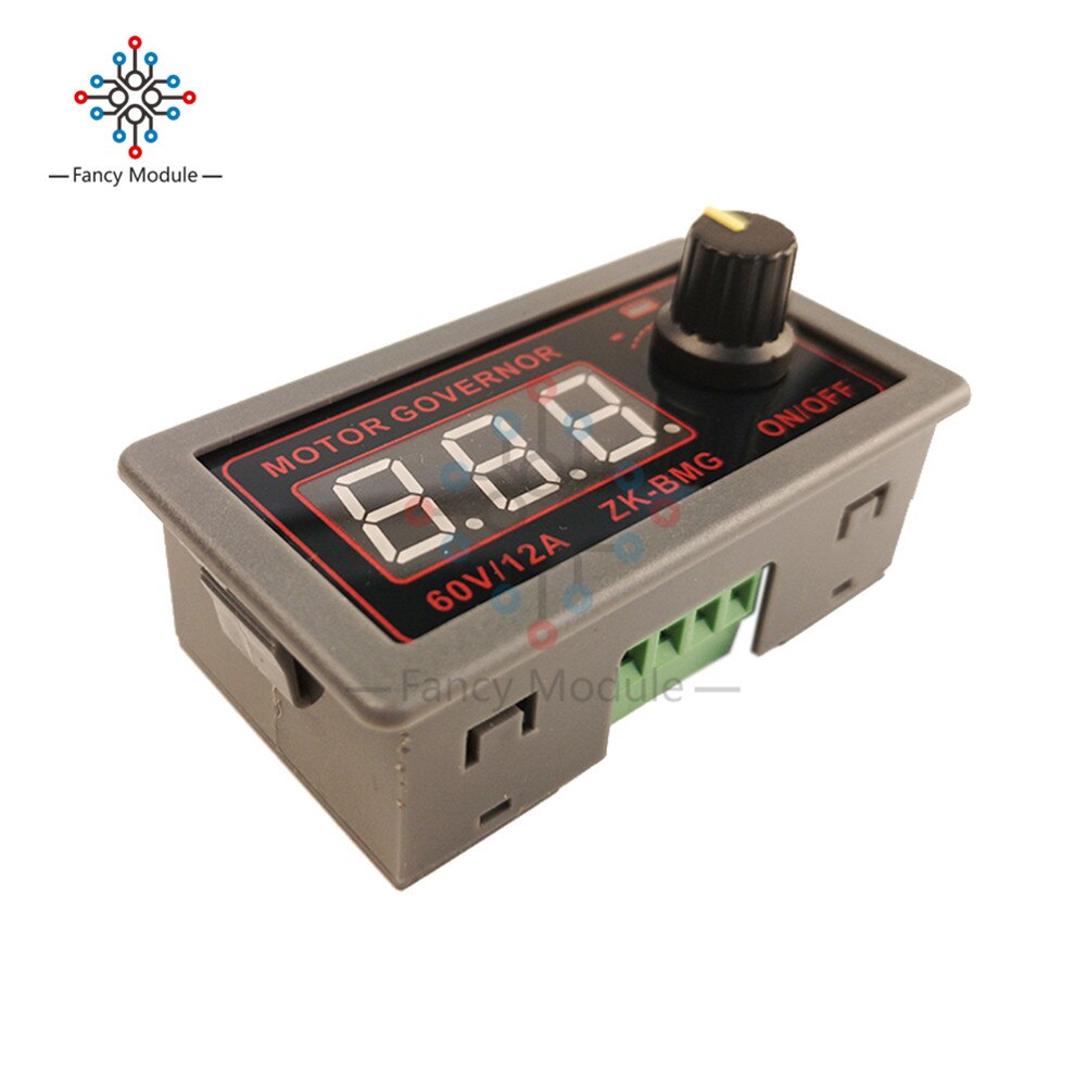 diymore DC 9-60V 12A 500W DC Motor Speed Controller LED Digital Display PWM Adjustable Encoder DC Motor Governor