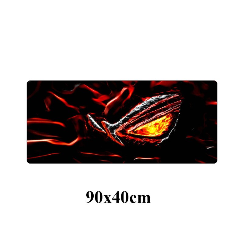 90x40cm grande ASUS Gaming Mousepad república de Gamers teclado almohadilla bloqueo borde goma ordenador portátil Escritorio mat: Rojo