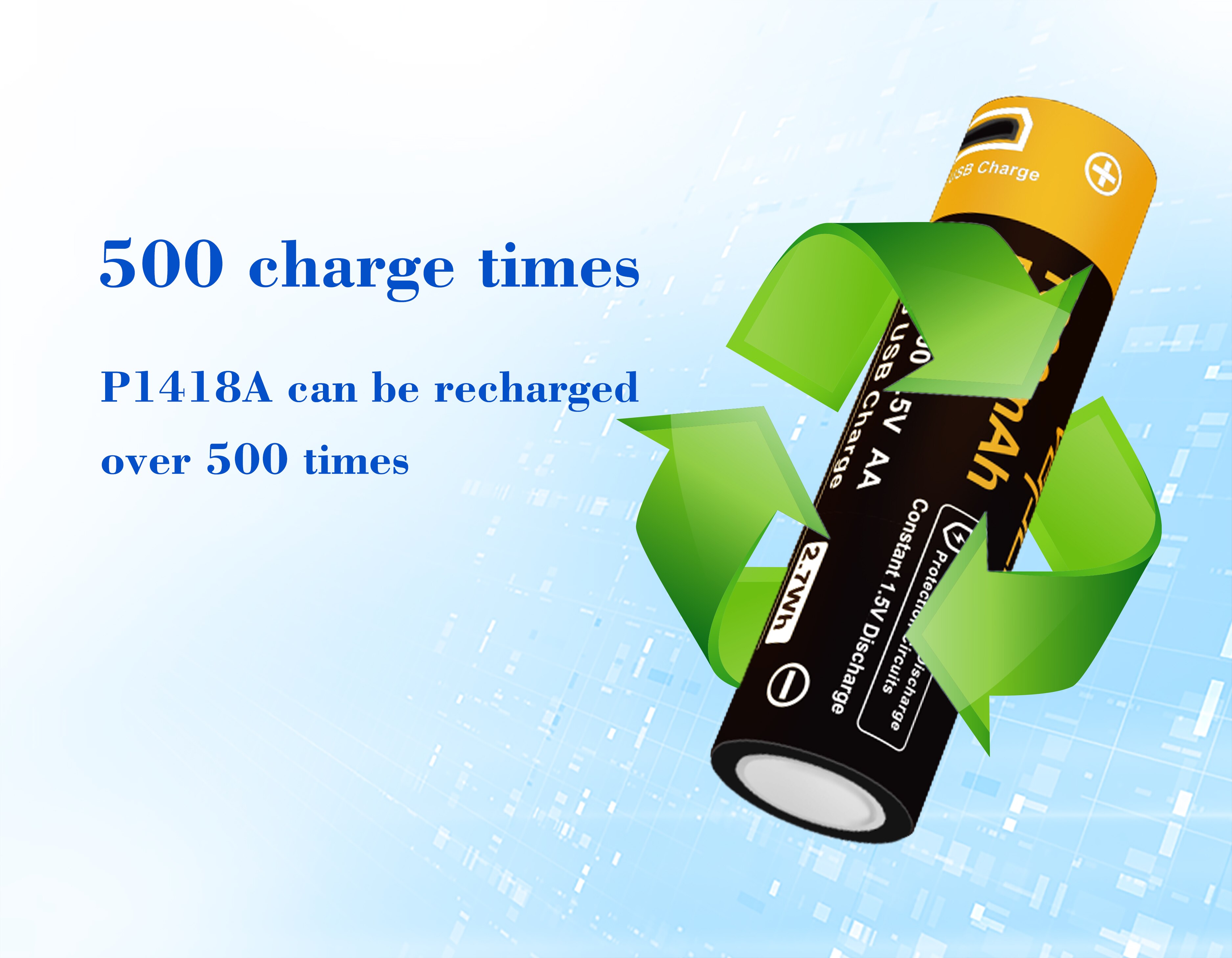 Vapcell Original 14500 AA 1.5V 1800mah battery button top USB Rechargeable li ion Batteries for flashlight tools