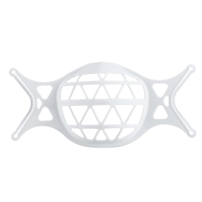 1PC Maske Halfter 3D Silikon Mund Maske Unterstützung Atmen Unterstützen Maske Innere Kissen Halterung Faltbare Maske Halfter Atmungsaktive Ventil: 1PC Weiß
