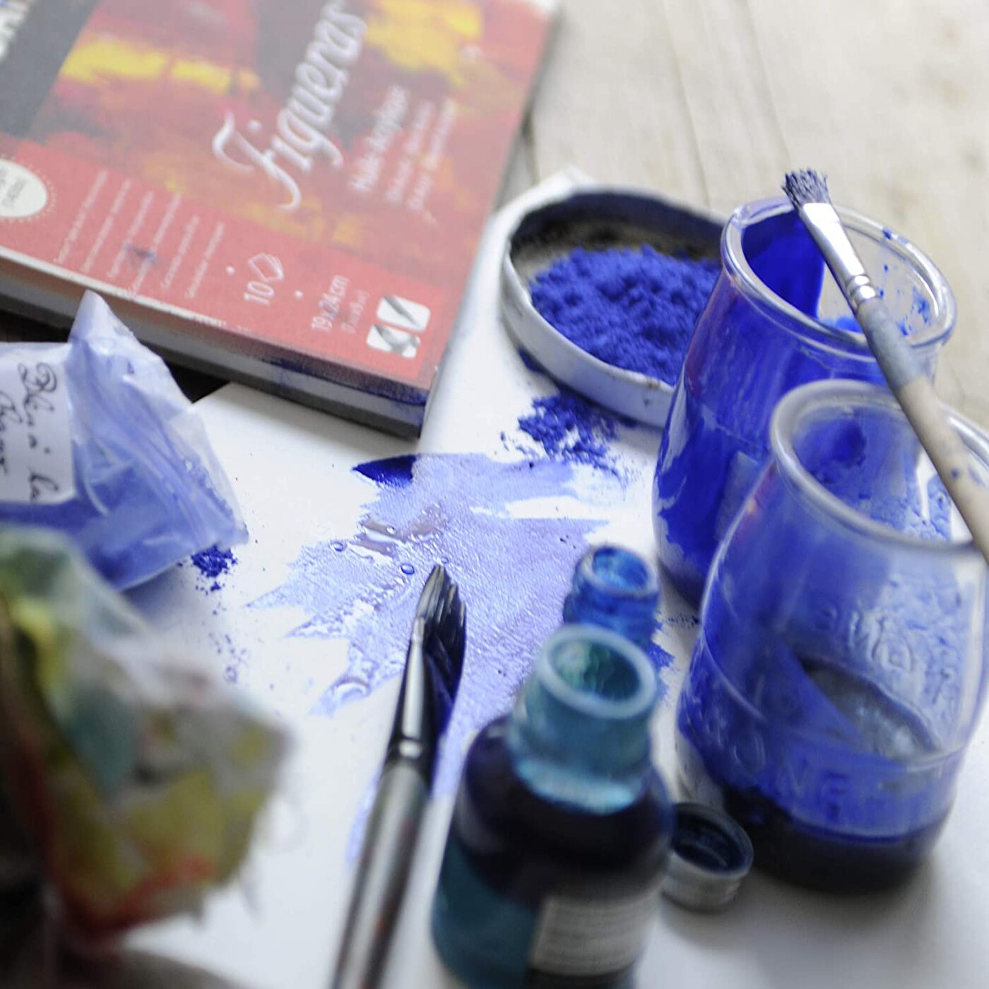 Canson Figueras Oil and Acrylic Painting Pad Heavyweight Paper 290 gsm 10 Sheets Canvas Like Texture Natural White Art Supplies