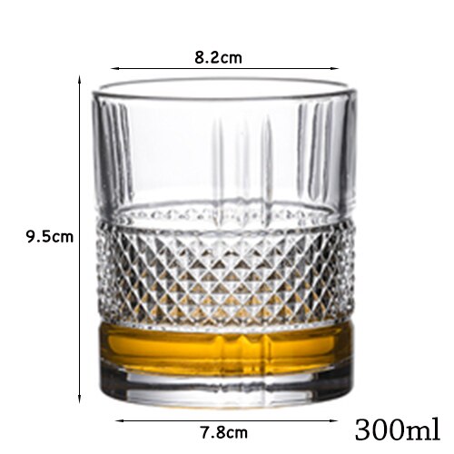 Whiskyglazen, Scotch Bril, ouderwetse Whisky Bril/Perfecte Voor Scotch Liefhebbers/Stijl Glaswerk Voor Bourbon/Rum: DiamondTree