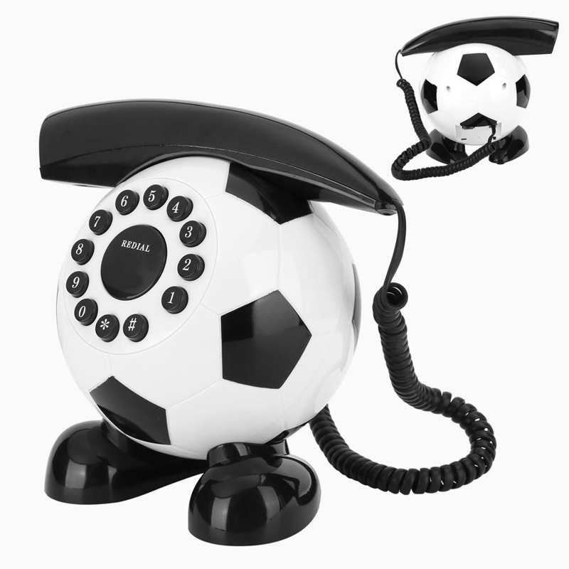 innovativ FußBall Festnetz Telefon Modische Hause Dekoration mit UNS/UK Verdrahtung telefono fijo