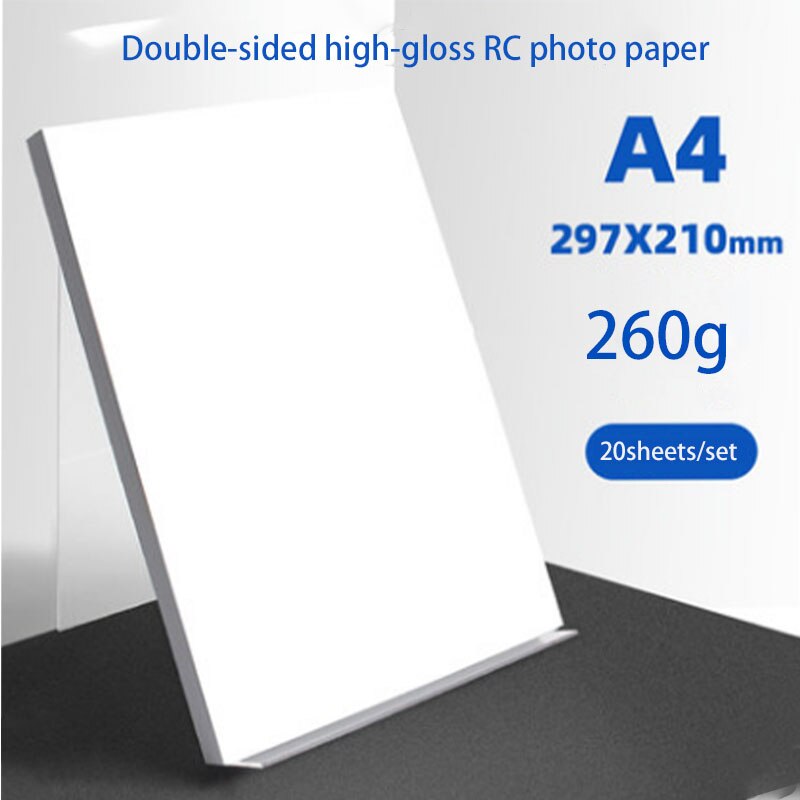 100 sheets of photo paper 260g A4 / 4R waterproof printing office printer photo paper printer picture high-gloss matte: A4 size1