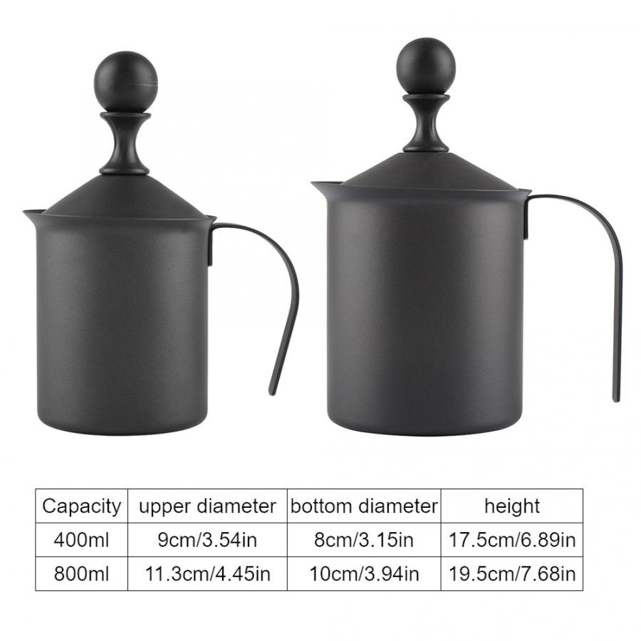 Acier inoxydable manuel Double maille mousseur à lait mousse fabricant café Cappuccino décoration outils manuel mousseur à lait