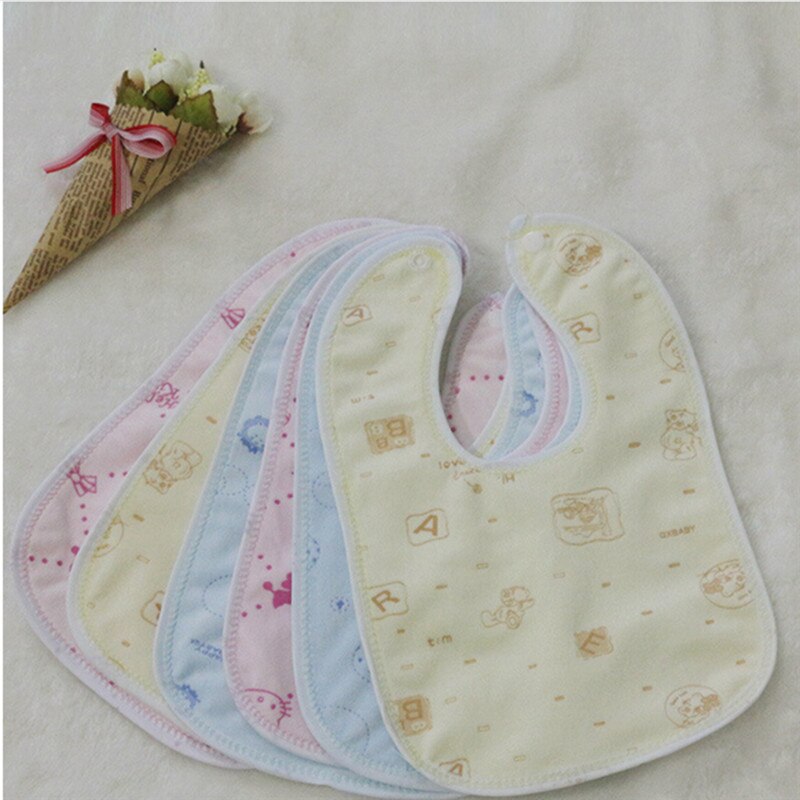 Baby Bib Crystal Velvet Waterproof Baby Care Feeding Printing Bibs Towel Multi Color Random Color
