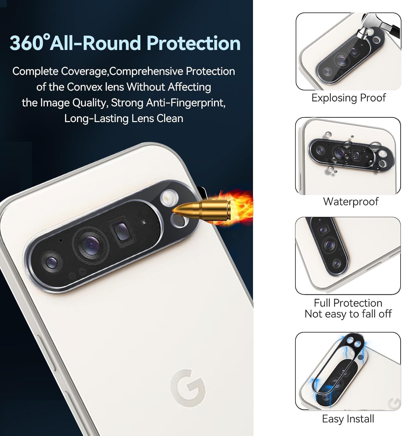 3D Curved Camera Lens Protector For Google Pixel 9 Pro XL 5G Tempered Glass For Google Pixel9 ProXL Pixel9pro pixel9 ProXL Glass
