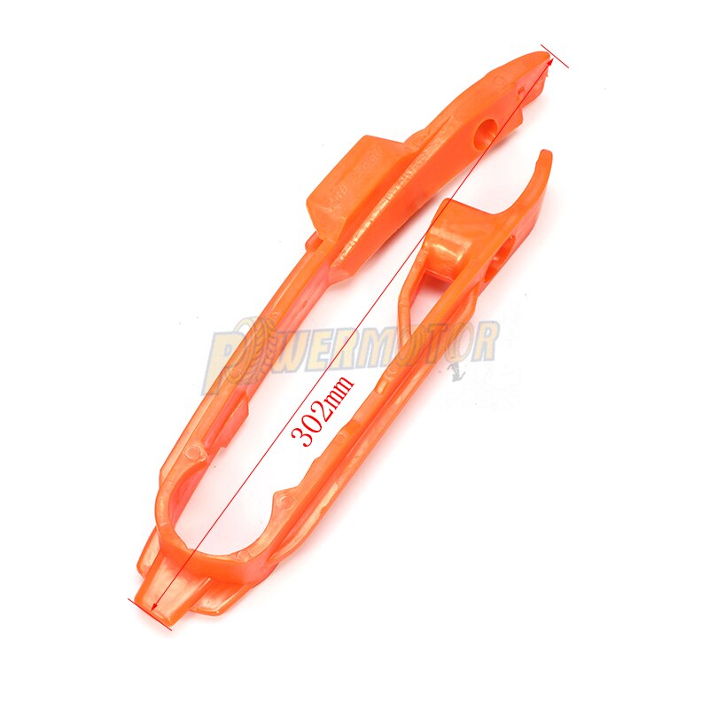 Orange Chain Slider Sliding Swingarm Guide With Brake Hose Clamp For KTM SX SXF SMR XC XCF 125 150 200 250 350 450 525