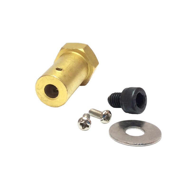 4 stk 17mm koblinger sekskant kobling længde 30mm boring 6/8mm kobber cylinder til rc bilhjul chassis dc gear motor trinmotor