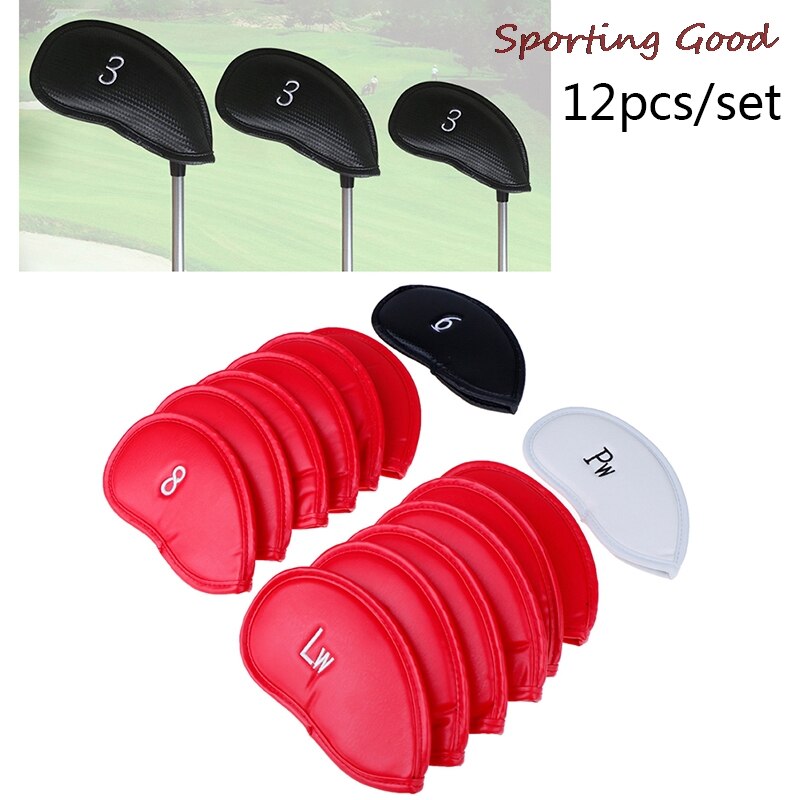 Head Covers Protector Games Sets Accessories Iron Club PU 12pcs/set Golf Exquisite