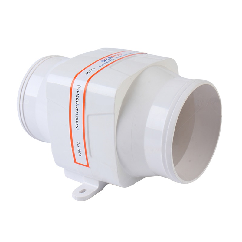 3/4 inch In-Line air blower boat bilge engine galley marine ventilation fan ventilator inline duct fan exhaust fan DC12V 24V