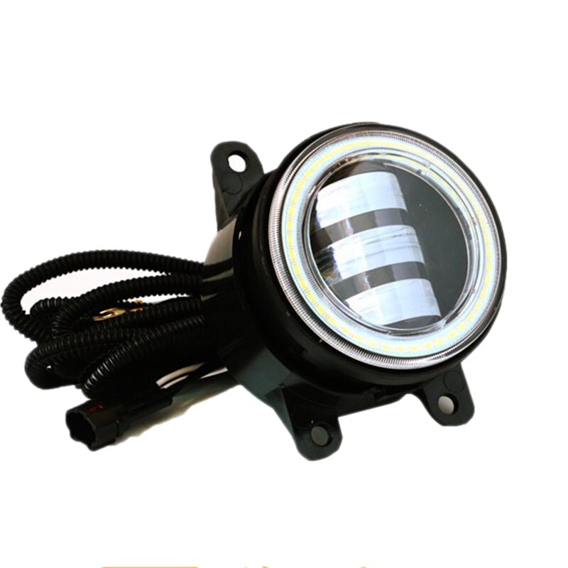 3 in 1 LED Front Bumper Fog Light Angel Eyes DRL Light for Honda Civic Ford FOCUS 2 3 Renault DUSTER Suzuki