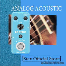 Rowin LEF-320 AC etapa guitarra Pedal efecto analógico acústica pedales para las guitarras guitarrista analógico efectores Piezo estándar Jumbo
