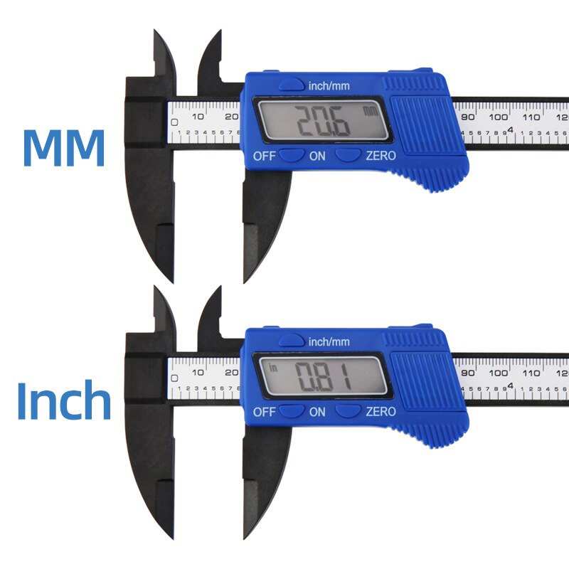 Digital Caliper Electronic Plastic Vernier Calipers 100mm/150mm LCD Screen Instrument Micrometer Depth Measuring Tool
