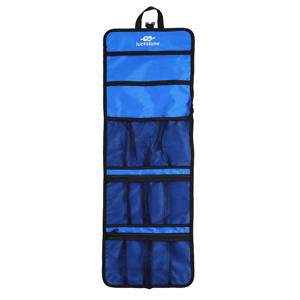 Folding Lightweight Rock Climbing Arborist Caving Sling Carabiner Hook Gear Equipment Collection Gear Arrange Bag: blue