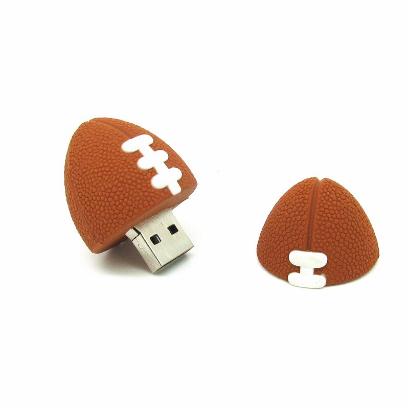 Pendrive de silicona con dibujos de fútbol, baloncesto, fútbol, tenis, 4GB, 8 GB, 16 GB, 32 GB