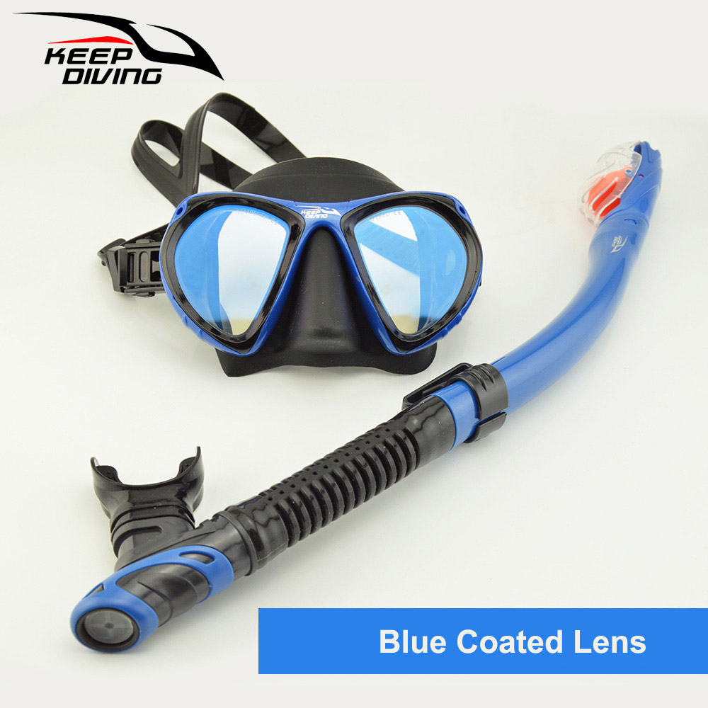 Ensemble de masque complet et pliable, Tube respirant, léger pour plongée sous-marine, apnée, lunettes de natation revêtues